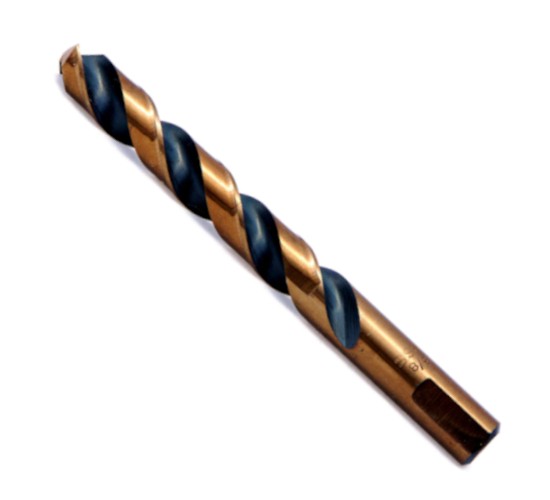 137° Split Point HSS Black and Gold Pack of 12 Rocky Mountain Twist 95006132 Series #JH522 Jobber 2-5/8 Overall Length 33 Wire Size 1-1/4 Flute Length Industrial-Grade High Speed Steel